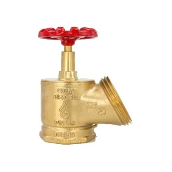 Registro Globo Angular 2½ x 45° PN16 Industrial em Latão - VP Fire São Paulo